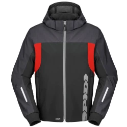 SPIDI HOODIE H2OUT bunda černá/antracit/červená
