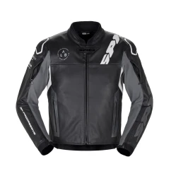 SPIDI DP-PROGRESSIVE LEATHER bunda černá/bílá
