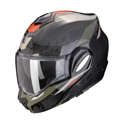 SCORPION EXO-TECH EVO CARBON ROVER moto přilba černo/zelená