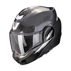 SCORPION EXO-TECH EVO CARBON ROVER moto přilba černo/bílá