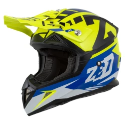 ZED X1.9D TARGA, přilba dětská (žlutá fluo/modrá/černá/bílá)