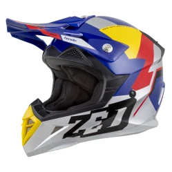 ZED X1.9D TENDO, přilba dětská (modrá perleť/červená/žlutá/stříbrná)