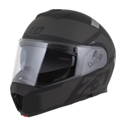 ZED F19, výklopná přilba, černá matná tmavě šedá