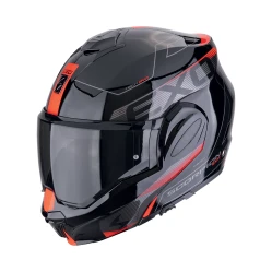 SCORPION EXO-TECH EVO TRAVELLER, moto přilba černo/červená