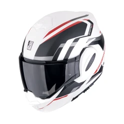 SCORPION EXO-TECH EVO FURIO, moto přilba matná bílo/černo/červená
