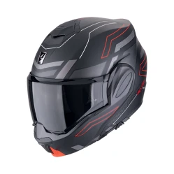 SCORPION EXO-TECH EVO CONQUER, moto přilba matná černo/červená