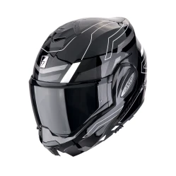 SCORPION EXO-TECH EVO CONQUER, moto přilba černo/bílá