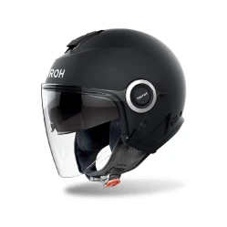 AIROH HELYOS COLOR HE611 otevřená černá moto přilba