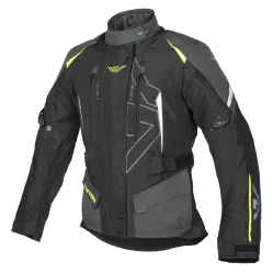 AYRTON Teressa II, dámská bunda, černá šedá žlutá fluo