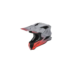 Acerbis AIRSTRIKE-X, MX přilba šedá/červená
