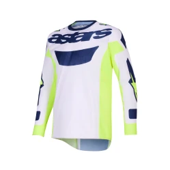 ALPINESTARS RACER AIR RIWAY, MX dres světle šedá/žlutá fluo/modrá