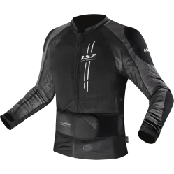 LS2 X-ARMOR MAN JACKET BLACK SILVER, chránič těla
