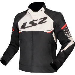LS2 APEX MAN JACKET BLACK WHITE RED, bunda