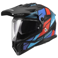 LS2 MX702 PIONEER II BLOCK BLACK RED BLUE-06