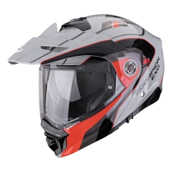 SCORPION ADX-2 KAMPS Moto přilba šedo/červená