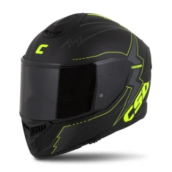 CASSIDA GT 2.1 Flash, přilba Integral (černá matná/žlutá fluo/tmavě šedá)