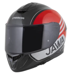 CASSIDA GT 2.1 Jawa Sport, přilba Integral (černá/červená perleť/stříbrná)