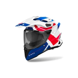 AIROH COMMANDER 2 Reveal enduro přilba (lesklá modrá/červená)