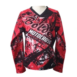 BOLDER 61 Motokrosový dres Junior, červená černá