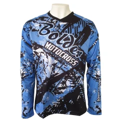 BOLDER 63 Motokrosový dres Junior, modrá černá
