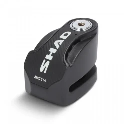 SHAD C0S6100A SC61A Zámek na kotouč s alarmem, černý, průměr čepu 6mm