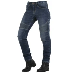 OVERLAP IMOLA JEANS smalt dámské kevlarové moto kalhoty modrá 27