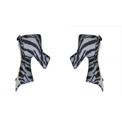 JUST1 J12 tiger interiér lícnice do přilby pár černo/šedý