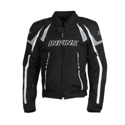 INFINE Cross Air 3 v1 textilní moto bunda černá/bílá