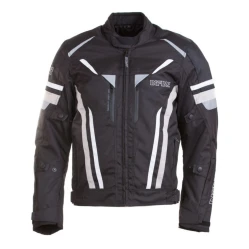 INFINE Vertex textilní moto bunda černá/bílá