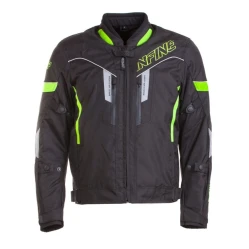 INFINE Jupiter Neon textilní moto bunda černá/zelená 