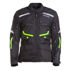 INFINE Night Vision textilní moto bunda černá/zelená