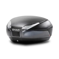 SHAD SH48 D0B48300 Dark grey / black se zámkem PREMIUM SMART, vrchní kufr na motorku