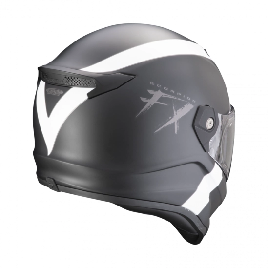 SCORPION COVERT FX GALLUS moto přilba černá/bílá