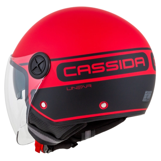 CASSIDA Handy Plus Linear, přilba (červená matná/černá)