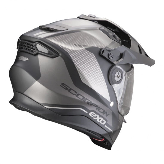 SCORPION ADF-9000 AIR TRAIL moto přilba matná černá/stříbrná