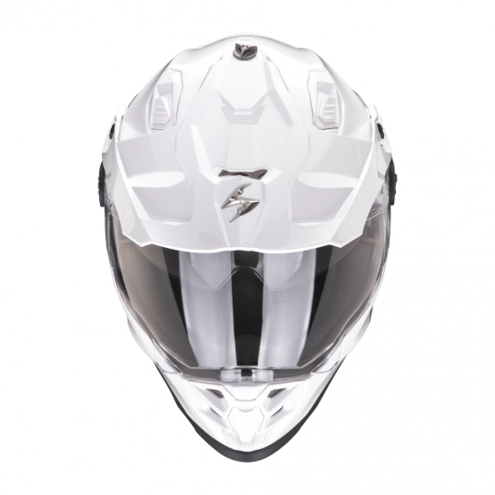 SCORPION ADF-9000 AIR moto přilba solid perleťově bílá