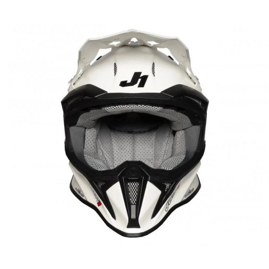 JUST1 J18 moto přilba SOLID bílá