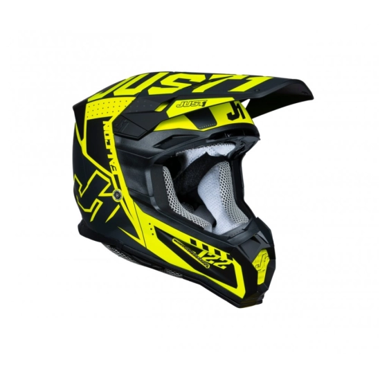 JUST1 J22F FALCON moto přilba titanová/černá/fluo žlutá