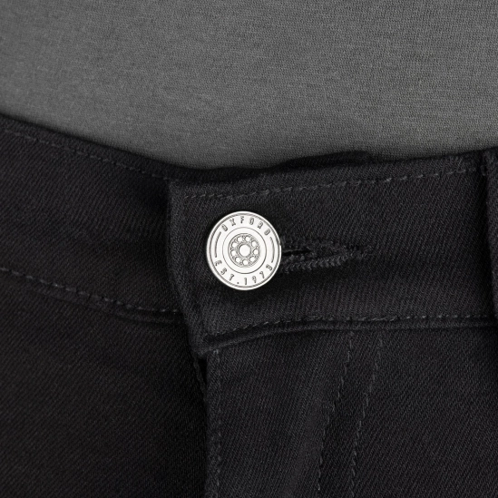 OXFORD ORIGINAL APPROVED SUPER STRETCH JEANS AA SLIM FIT ZKRÁCENÉ kalhoty černá