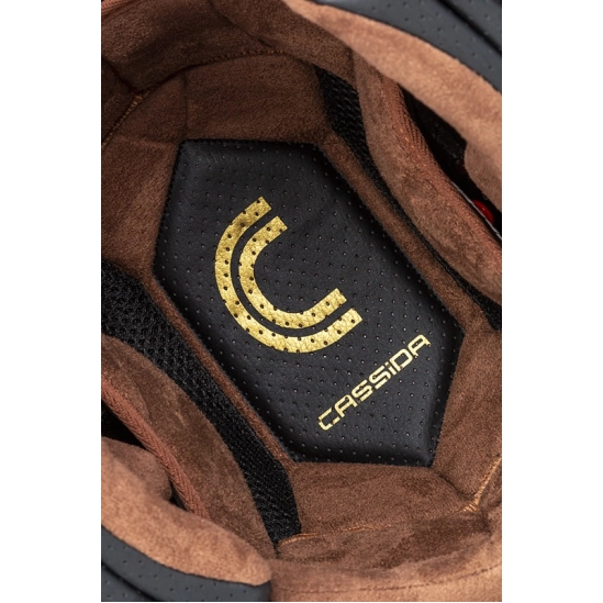 CASSIDA Fibre Jawa Sport, přilba černá/stříbrná/zlatá