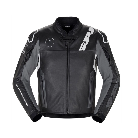 SPIDI DP-PROGRESSIVE LEATHER bunda černá/bílá