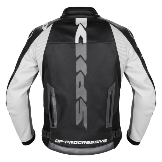 SPIDI DP-PROGRESSIVE LEATHER bunda černá/bílá