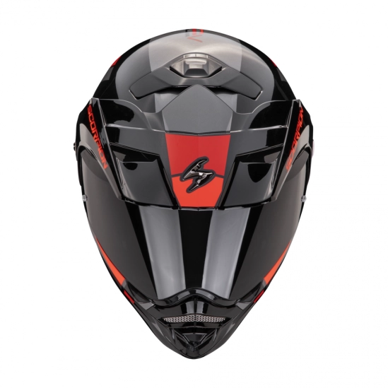 SCORPION ADX-2 GALANE moto přilba stříbrno/černo/červená