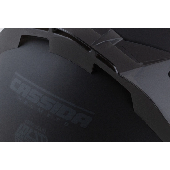 CASSIDA přilba Aero Solid, černá matná/šedá