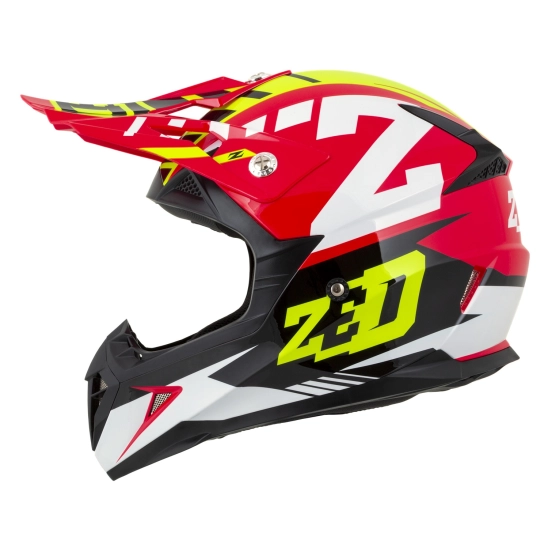 ZED X1.9D TARGA, přilba dětská (červená/žlutá fluo/černá/bílá)