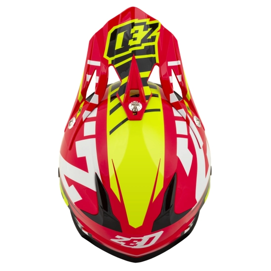 ZED X1.9D TARGA, přilba dětská (červená/žlutá fluo/černá/bílá)