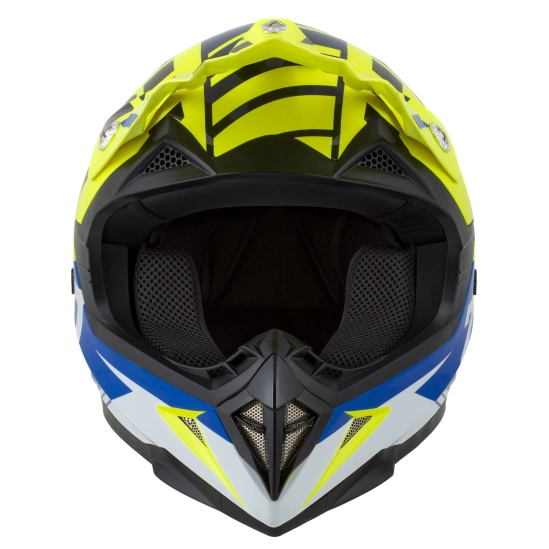 ZED X1.9D TARGA, přilba dětská (žlutá fluo/modrá/černá/bílá)