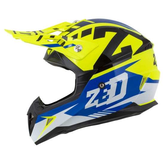ZED X1.9D TARGA, přilba dětská (žlutá fluo/modrá/černá/bílá)