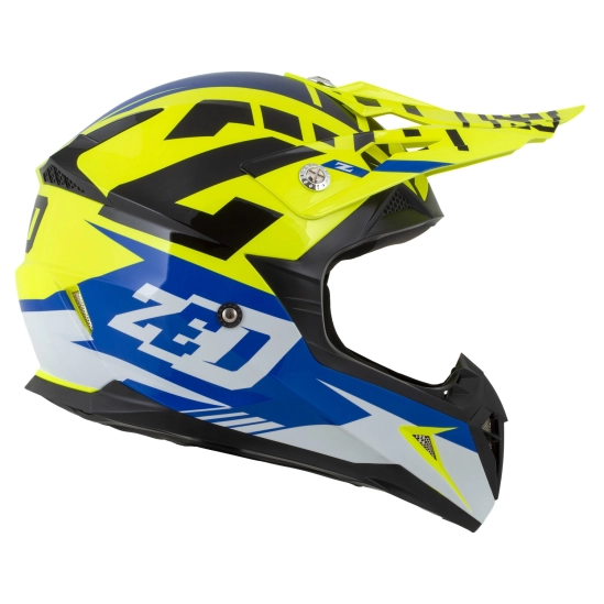 ZED X1.9D TARGA, přilba dětská (žlutá fluo/modrá/černá/bílá)