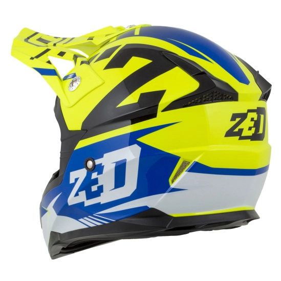 ZED X1.9D TARGA, přilba dětská (žlutá fluo/modrá/černá/bílá)